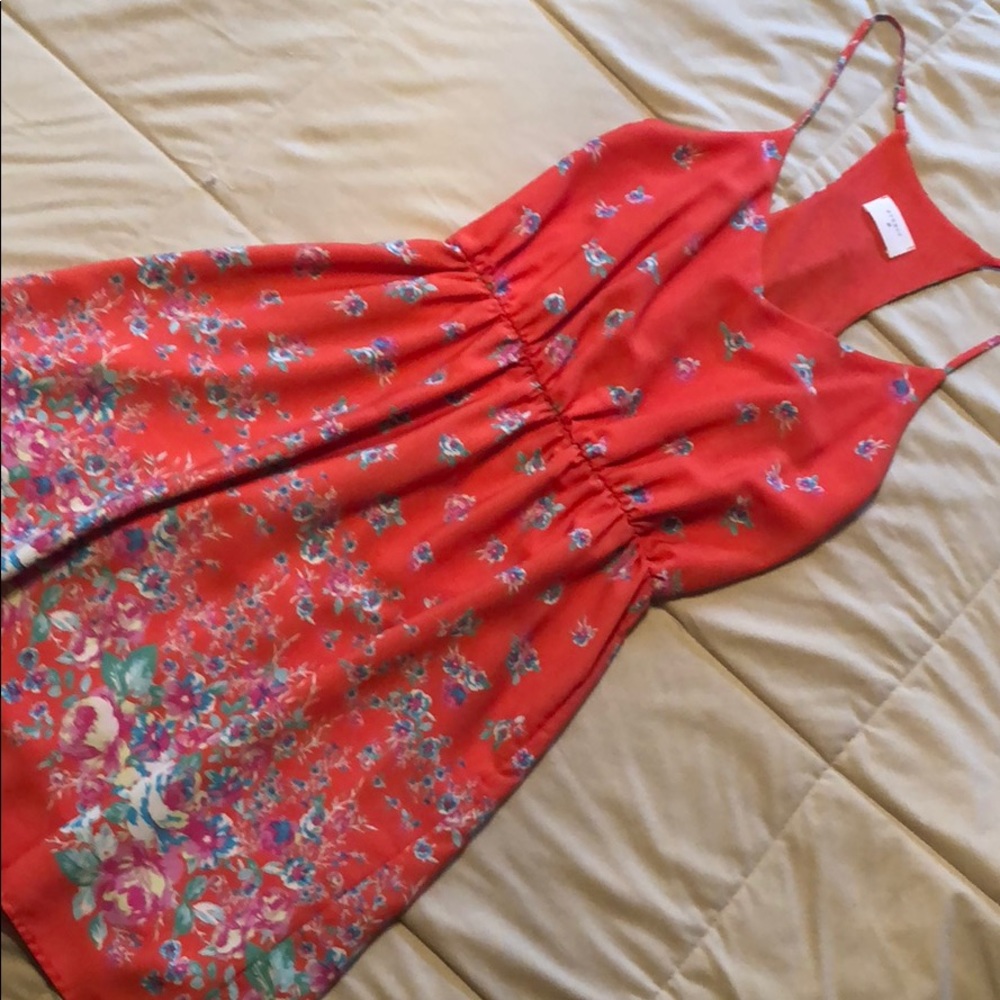 Racer back floral dress